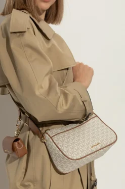 Michael Michael Kors kremowy Torba na ramię `Jet Set`