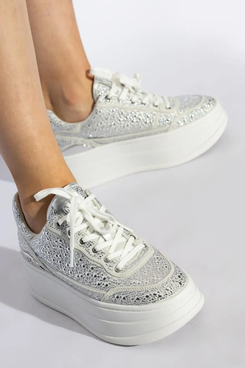 Michael Michael Kors SREBRNY Buty sportowe `Hayes` na platformie