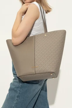 Michael Michael Kors SZARY Torba `Flora` typu `shopper`
