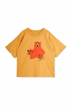 Mini Rodini beżowy Bluza z nadrukiem