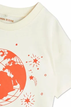 Mini Rodini BIAŁY T-shirt z logo