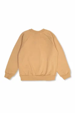 Mini Rodini BRĄZOWY Bluza z naszywką