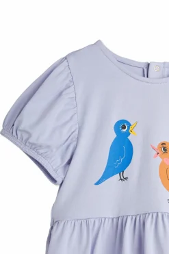 Mini Rodini FIOLETOWY Sukienka z nadrukiem