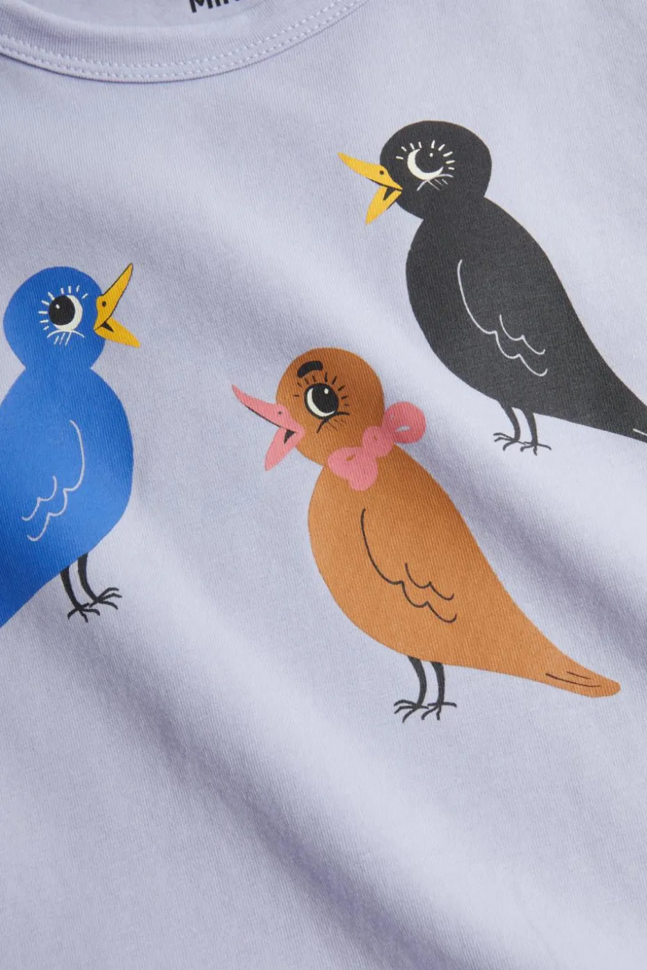 Mini Rodini FIOLETOWY T-shirt z nadrukiem