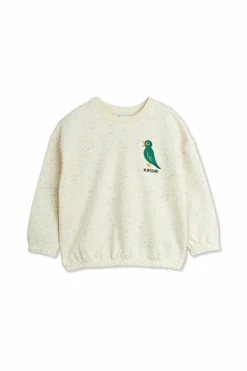 Mini Rodini kremowy Bluza z haftem