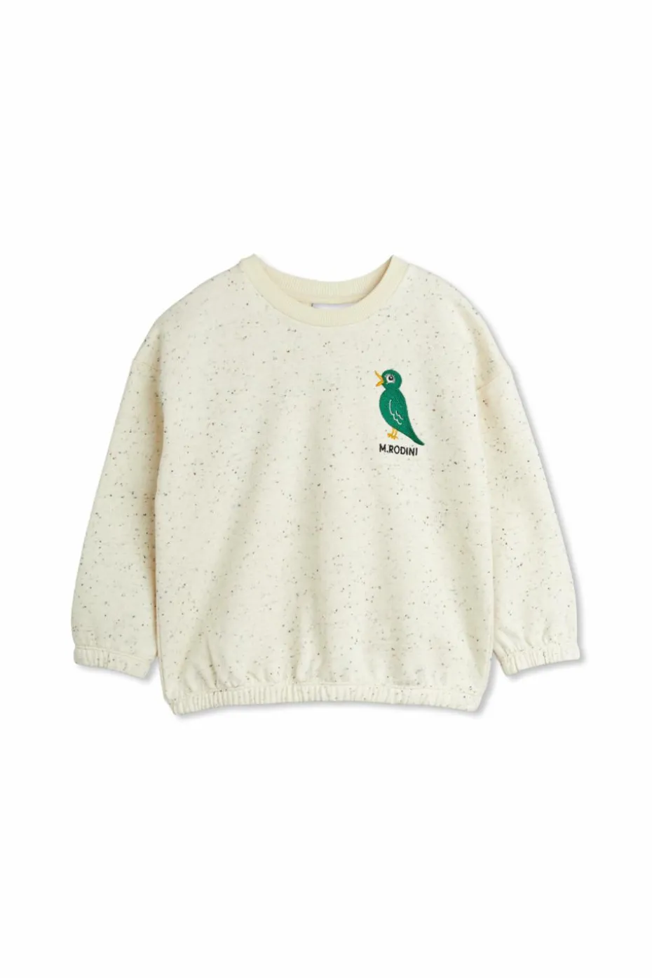 Mini Rodini kremowy Bluza z haftem