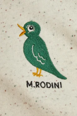 Mini Rodini kremowy Bluza z haftem