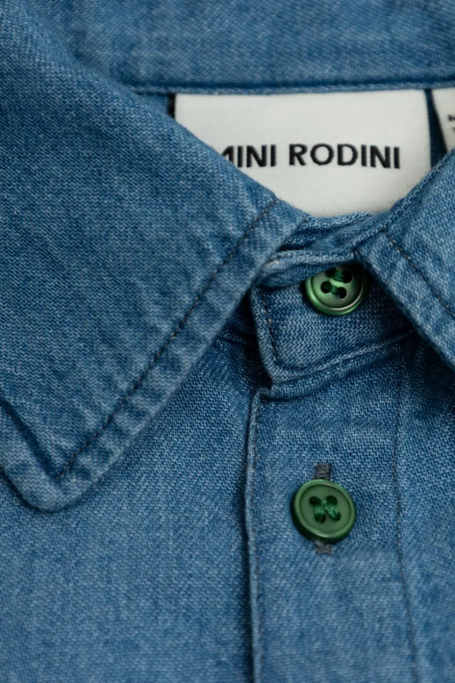 Mini Rodini NIEBIESKI Koszula jeansowa