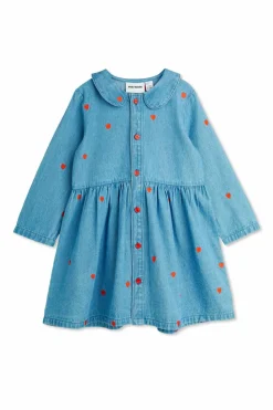 Mini Rodini NIEBIESKI Sukienka jeansowa