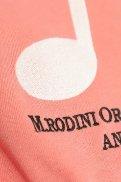 Mini Rodini RÓŻOWY Bluza z wyszyciem