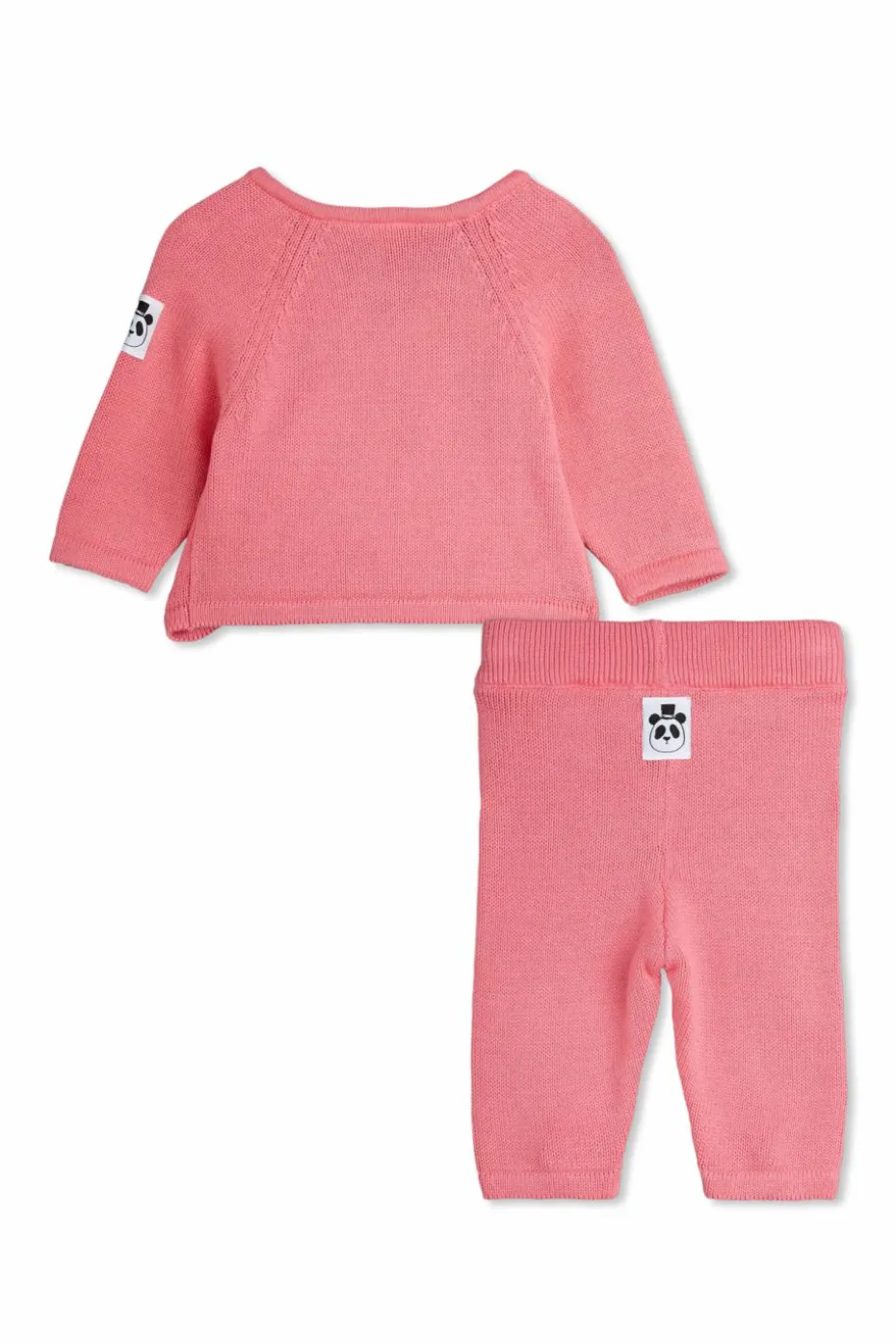 Mini Rodini RÓŻOWY Komplet: sweter i spodnie