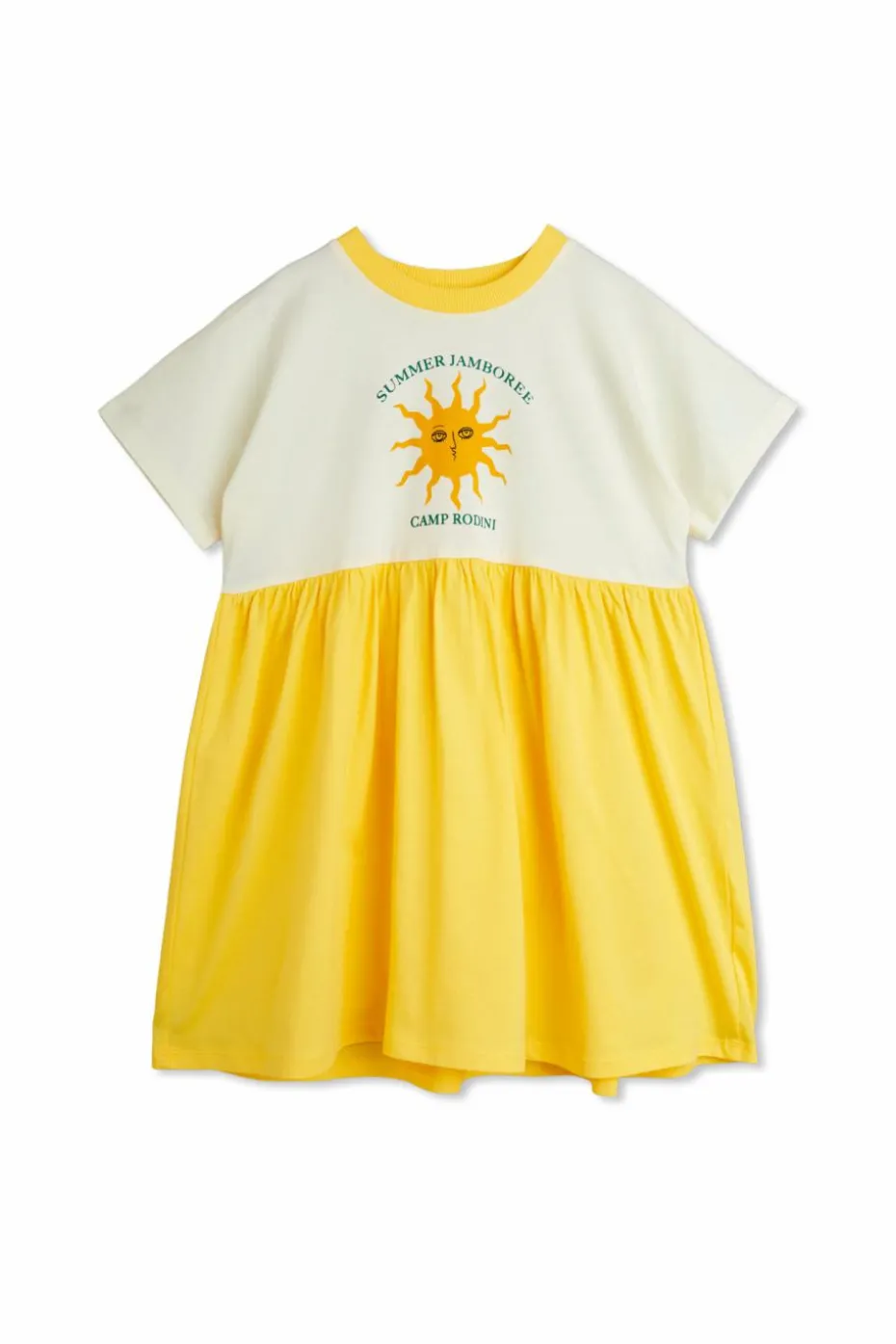Mini Rodini ŻÓŁTY Sukienka z nadrukiem