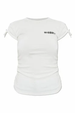 MISBHV BIAŁY T-shirt z logo