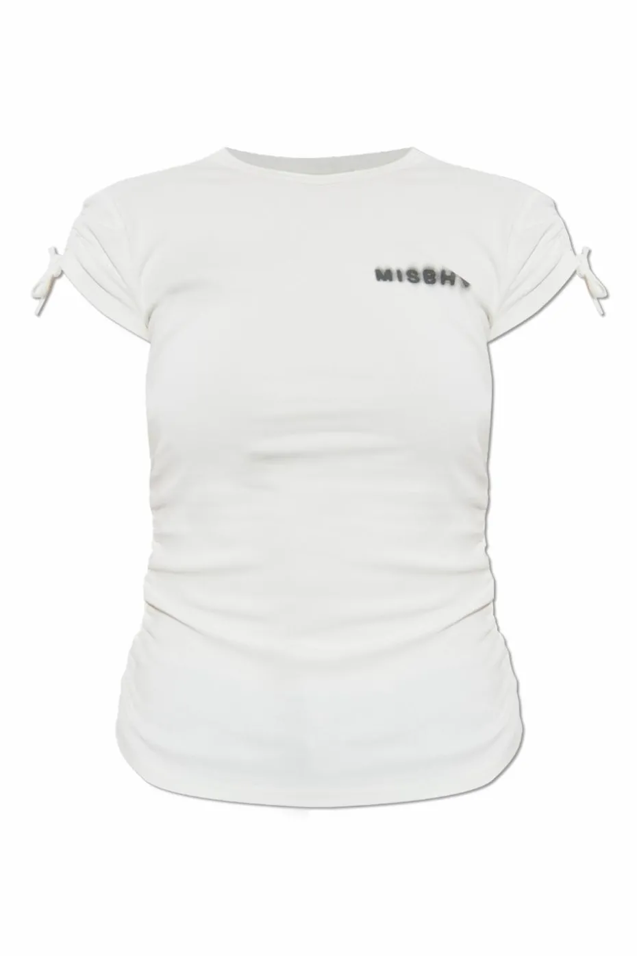 MISBHV BIAŁY T-shirt z logo