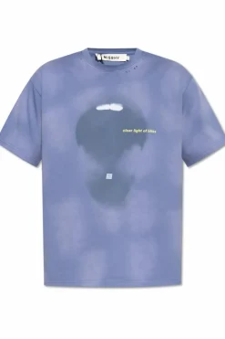MISBHV NIEBIESKI T-shirt z logo