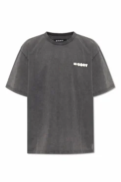 MISBHV SZARY T-shirt z nadrukiem