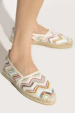 Missoni MULTIKOLOR Espadryle z lureksową nicią