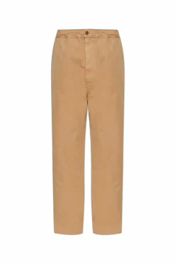 MM6 Maison Margiela beżowy Spodnie z logo