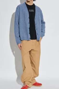 MM6 Maison Margiela beżowy Spodnie z logo
