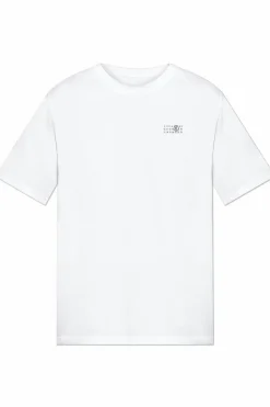 MM6 Maison Margiela BIAŁY T-shirt z logo