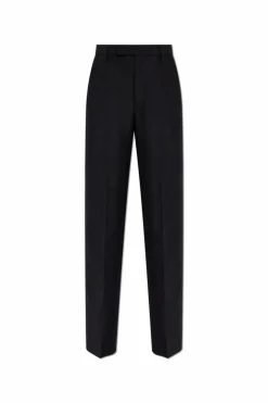 MM6 Maison Margiela CZARNY Spodnie w kant