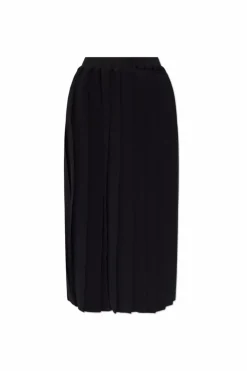 MM6 Maison Margiela CZARNY Plisowana spódnica