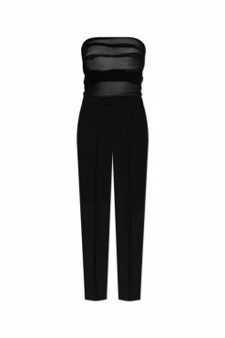 MM6 Maison Margiela CZARNY Spodnie w kant