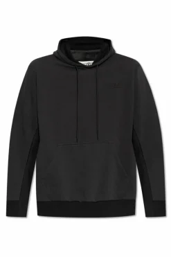 MM6 Maison Margiela CZARNY Bluza z efektem `vintage