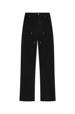 MM6 Maison Margiela CZARNY Spodnie z prostymi nogawkami