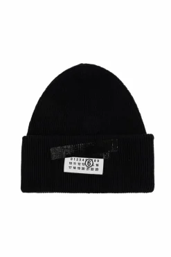 MM6 Maison Margiela CZARNY Czapka z logo