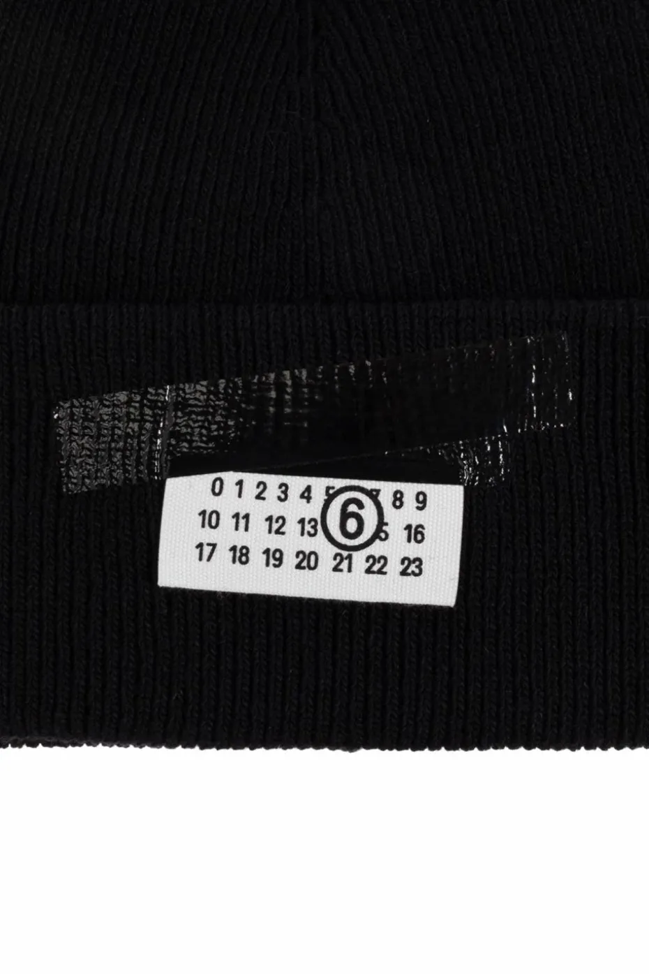 MM6 Maison Margiela CZARNY Czapka z logo