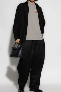 MM6 Maison Margiela CZARNY Bawełniana koszula