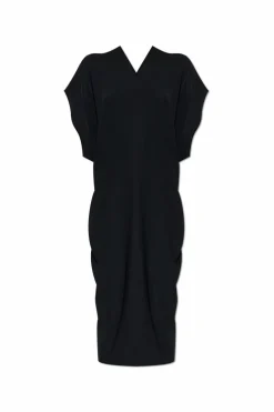 MM6 Maison Margiela CZARNY Sukienka z krótkimi rękawami
