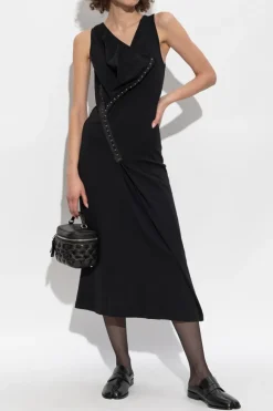 MM6 Maison Margiela CZARNY Sukienka bez rękawów