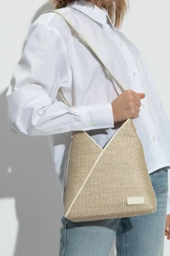 MM6 Maison Margiela kremowy Torba na ramię
