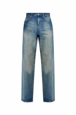 MM6 Maison Margiela NIEBIESKI Jeansy z prostymi nogawkami