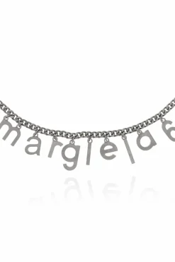 MM6 Maison Margiela SREBRNY Naszyjnik z logo