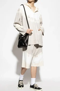 MM6 Maison Margiela SZARY Bluza z kapturem