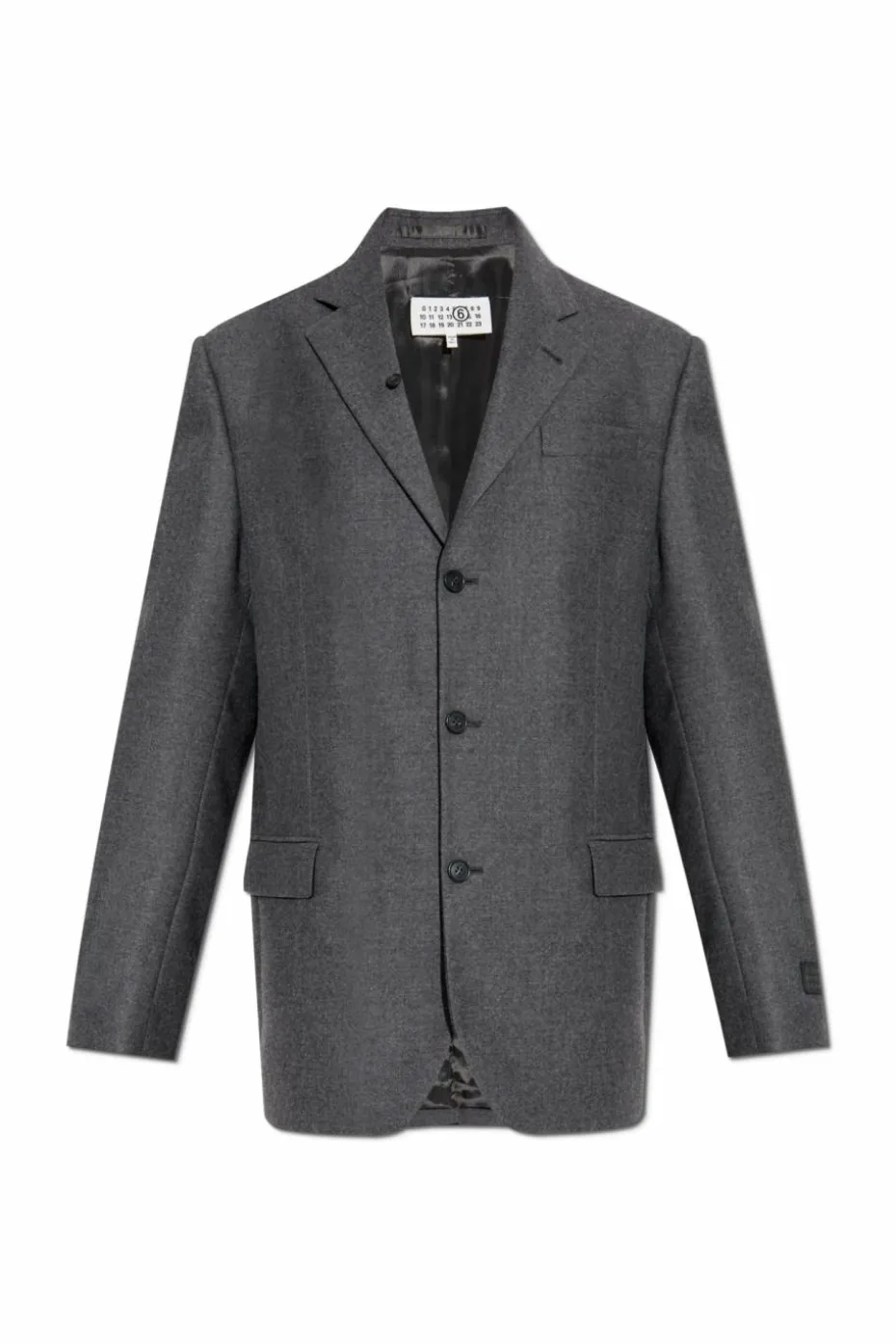 MM6 Maison Margiela SZARY Wełniana marynarka