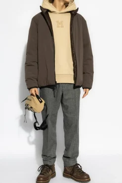 Moncler beżowy Bluza dresowa z logo