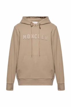 Moncler beżowy Bluza z logo