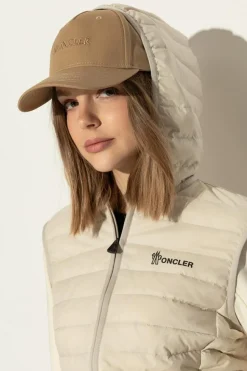 Moncler beżowy Czapka z daszkiem