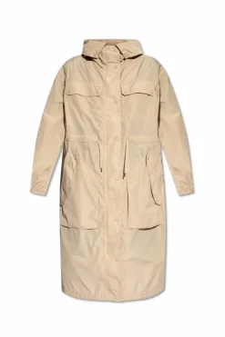 Moncler beżowy Parka ‘Mantio’