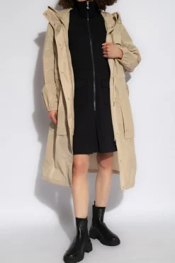 Moncler beżowy Parka ‘Mantio’
