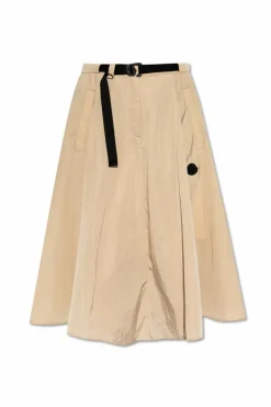 Moncler beżowy Spódnica z zaszewkami