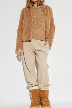 Moncler beżowy Sweter ze wzorem