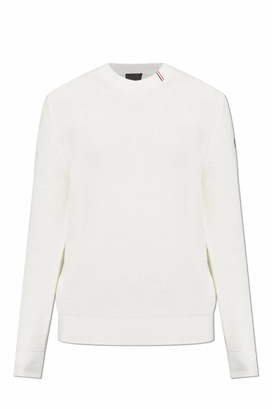 Moncler BIAŁY Bawełniany sweter