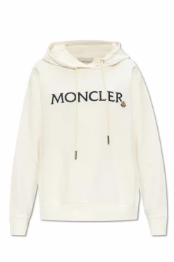 Moncler BIAŁY Bluza z logo