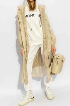 Moncler BIAŁY Bluza z logo