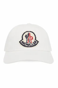 Moncler BIAŁY Czapka z daszkiem